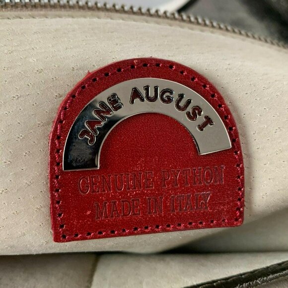 🟣🟣🟣 JANE AUGUST Women's Genuine Python Leather Hobo Handbag - Picture 6 of 9